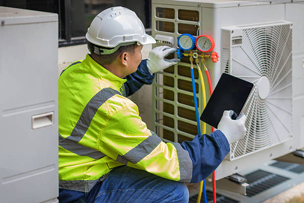Professional Ductwork Repair technician working in Kent City, MI